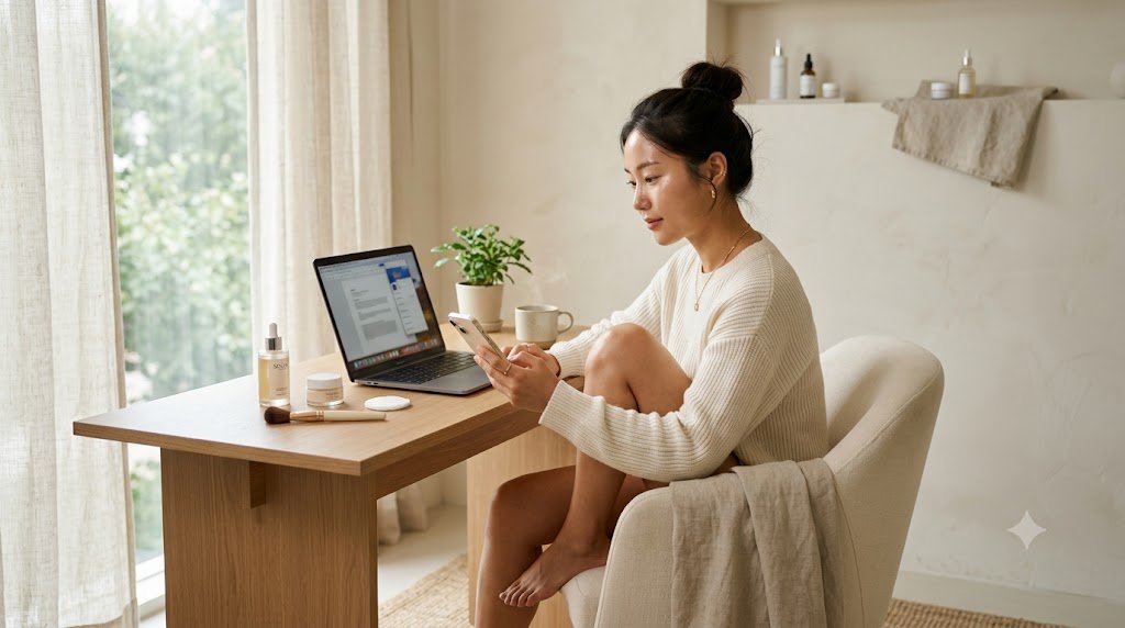 Ánh Sáng Xanh Từ Màn Hình Có Gây Lão Hóa Da Không?