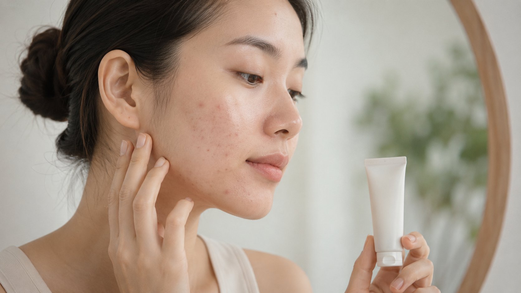Minh họa azelaic acid hỗ trợ mụn và vết thâm sau mụn