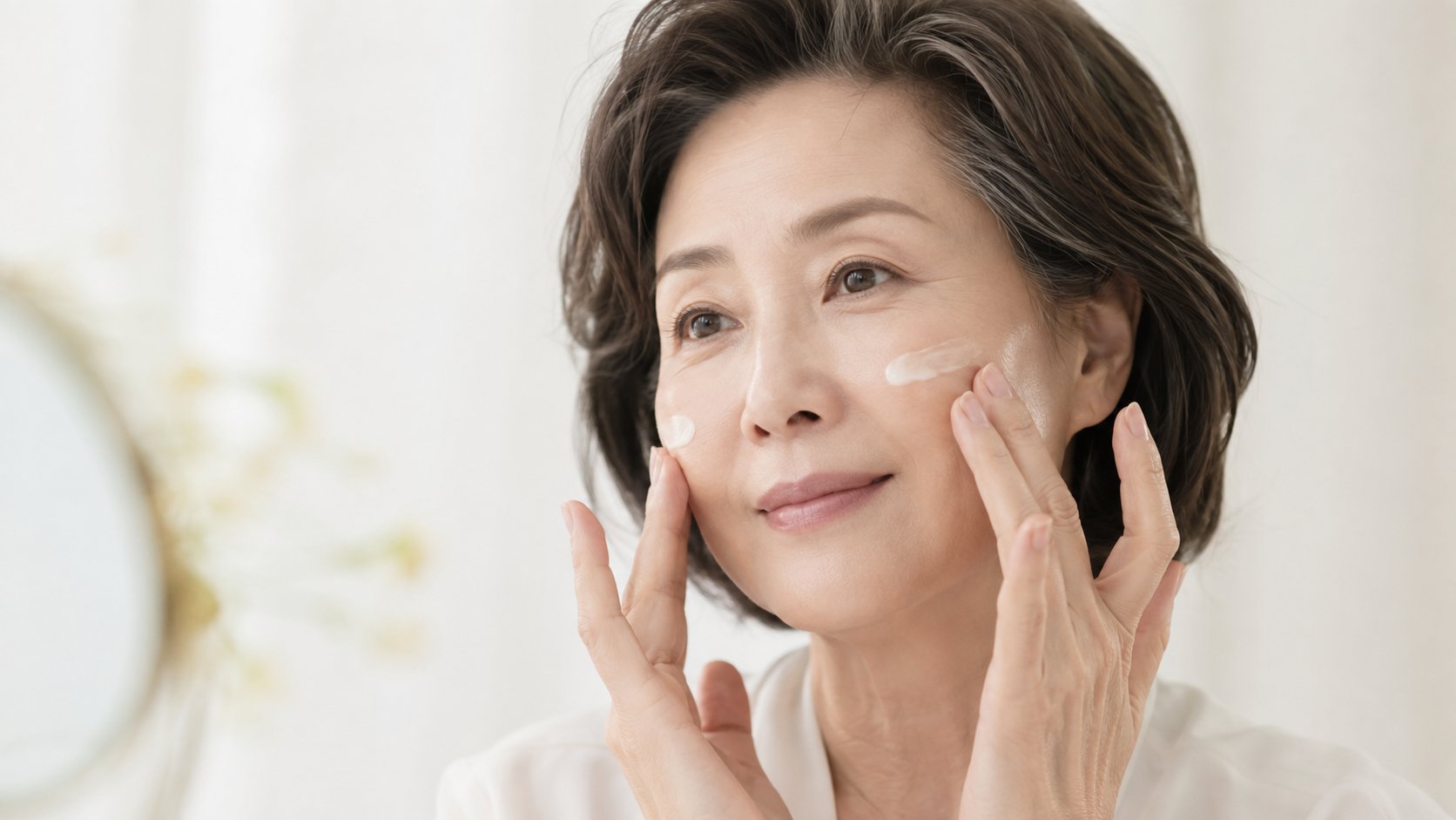 Dưỡng ẩm chuyên sâu cho da sau 60 tuổi với kem chứa ceramide và hyaluronic acid