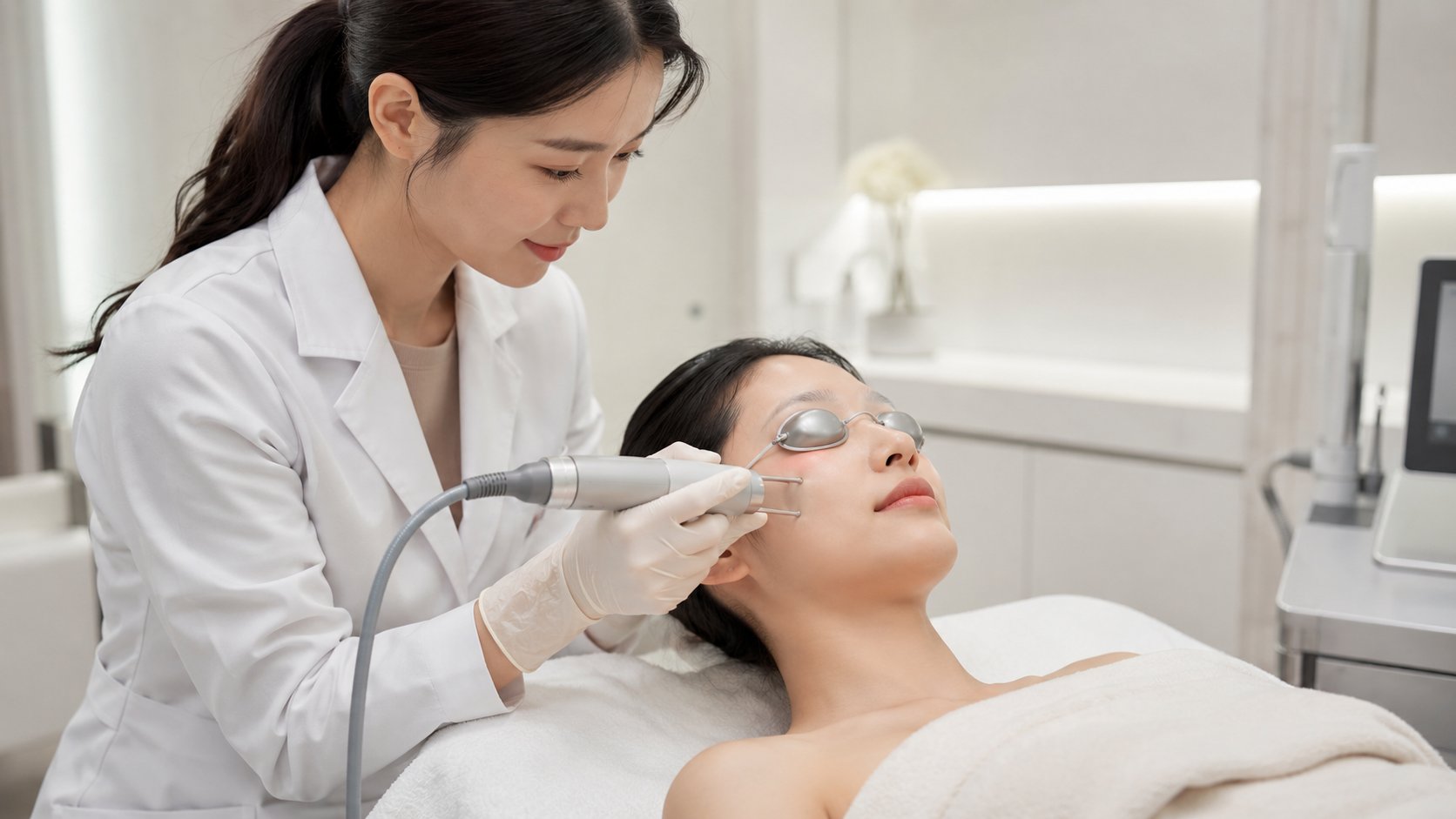 Điều trị nám bằng laser toning năng lượng thấp tại cơ sở chuyên sâu