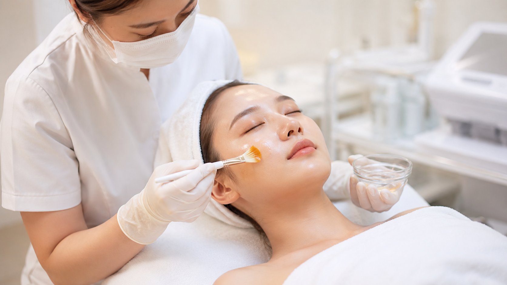 Peel hóa học làm nền cho lộ trình điều trị thâm sạm tại spa