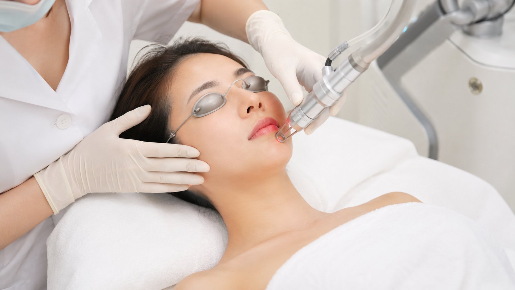Quy trình điều trị sẹo rỗ bằng laser CO2 Fractional từng bước