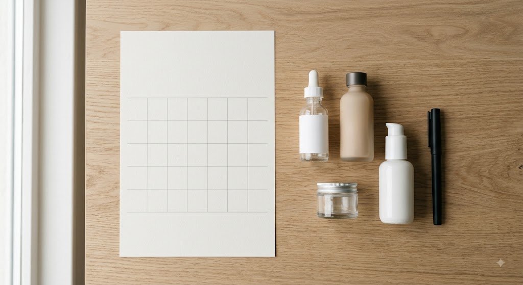 Lịch theo dõi 30 ngày và các sản phẩm chăm sóc da mụn viêm