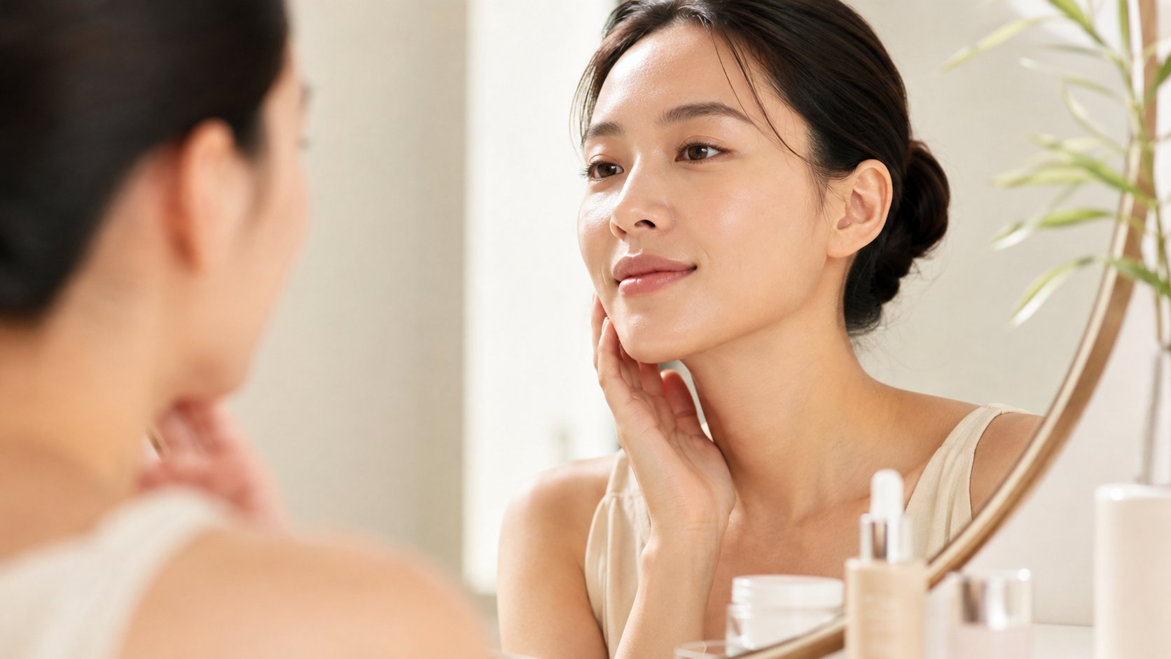 Tự quan sát độ đàn hồi và đường nét da tại nhà