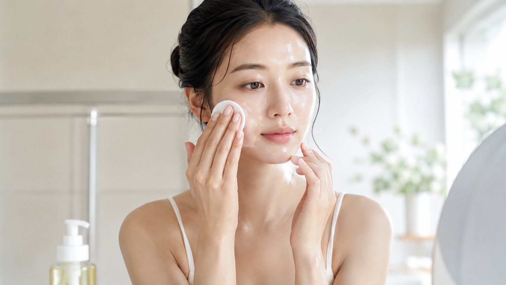 Double cleansing giúp tẩy trang sạch khi trang điểm mỗi ngày