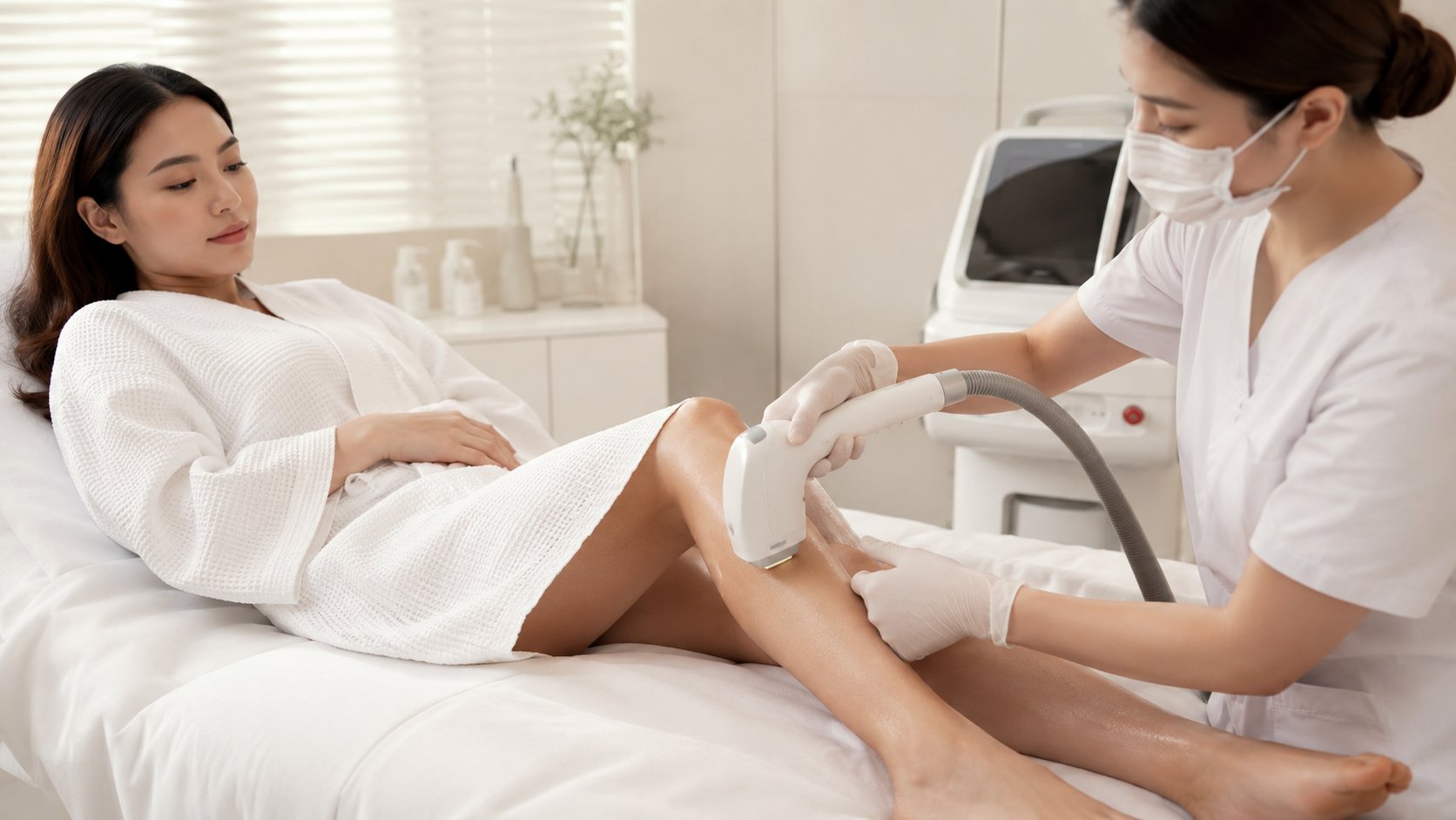 Minh họa nguyên lý triệt lông laser tại nang lông