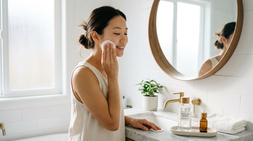 Không trang điểm có cần tẩy trang không?