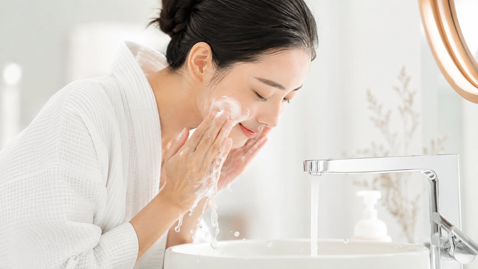 Rửa mặt mấy lần một ngày là đủ?