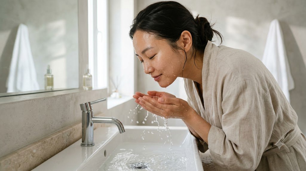 Rửa mặt bằng nước nóng có tốt cho da không?